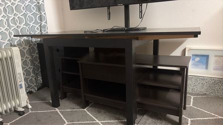Table/Desk/Tv Stand/W Shelves