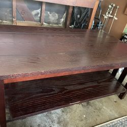 Coffee Table With Lower Shelf