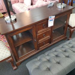 Solid Wood 60 In TV Stand 