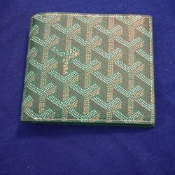 Goyard Green Wallet — Fits Cards + Cash