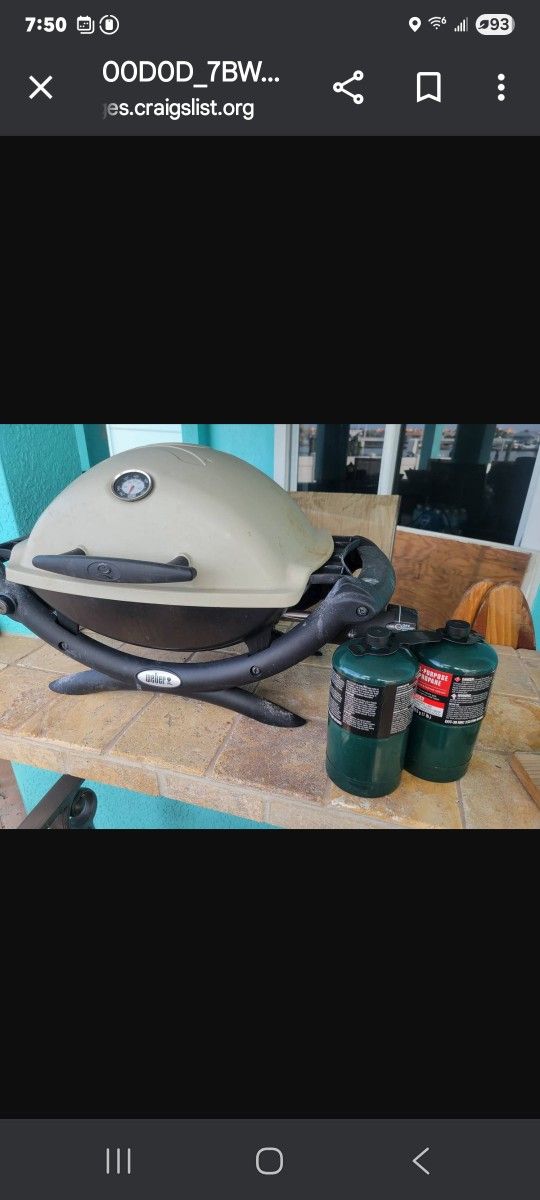Weber portable tabletop grill