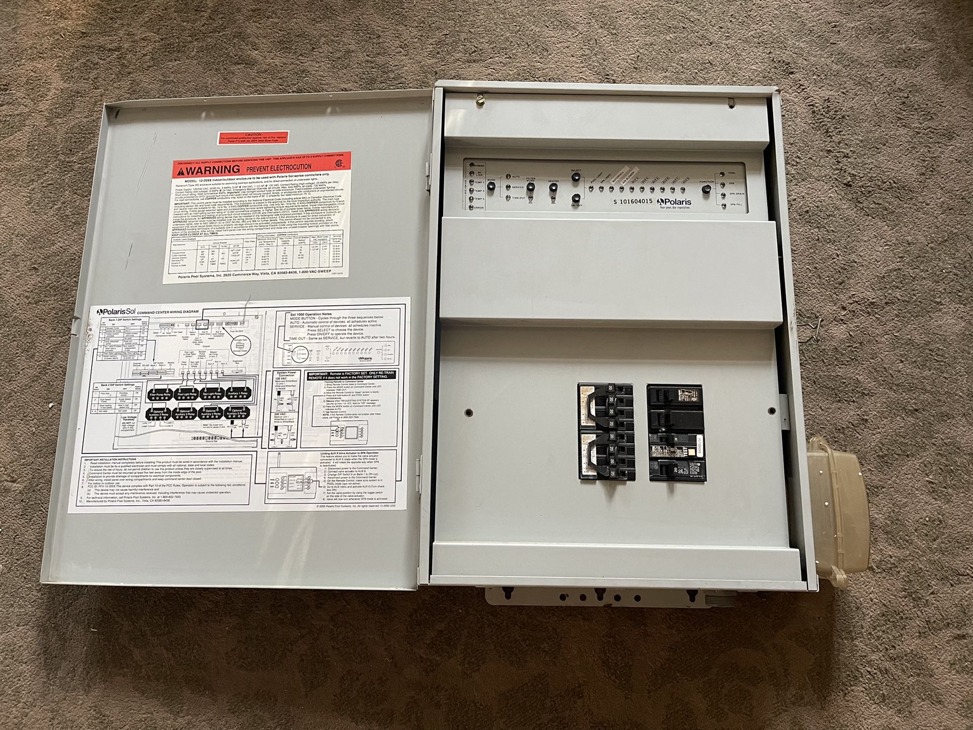 Polaris Sol Panel And Remotes Pool Equipment