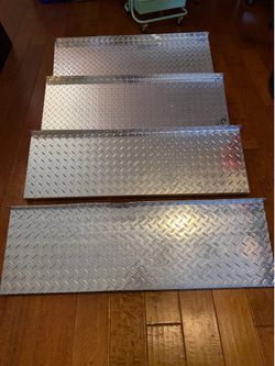 Diamond Plate Metal Shelves
