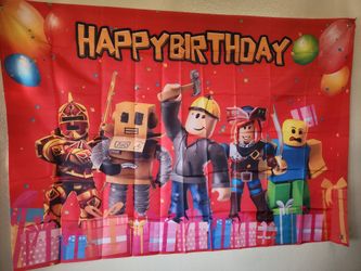 Roblox Birthday Backdrop $8
