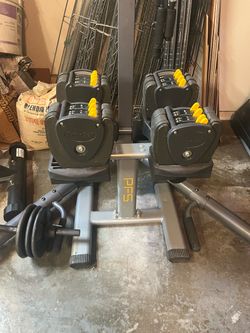 TurboBell Adjustable Dumbbells with PFS Stand