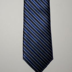 Egara Men's Warehouse Tie NEW Blue Striped 2.5" Width - NEW