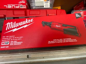 MILWAUKEE M12  3/8” RACHET  #2457-20 ((( tool only)))