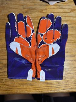 Nike Vapor Knit NCAA Clemson Tigers Receivers Football Gloves 4XL