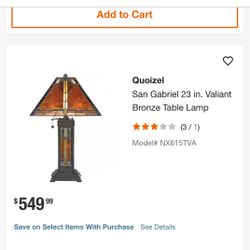 ***Bronze Table Lamp**