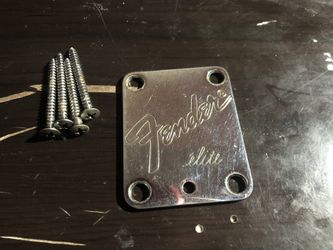 Vintage Fender Elite Chrome Neck Plate
