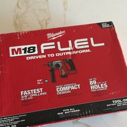 Milwaukee M18 FUEL 18V Lithium-lon Brushless Cordless 5/8 in. SDS-Plus Rotary Hammer (Tool-Only)