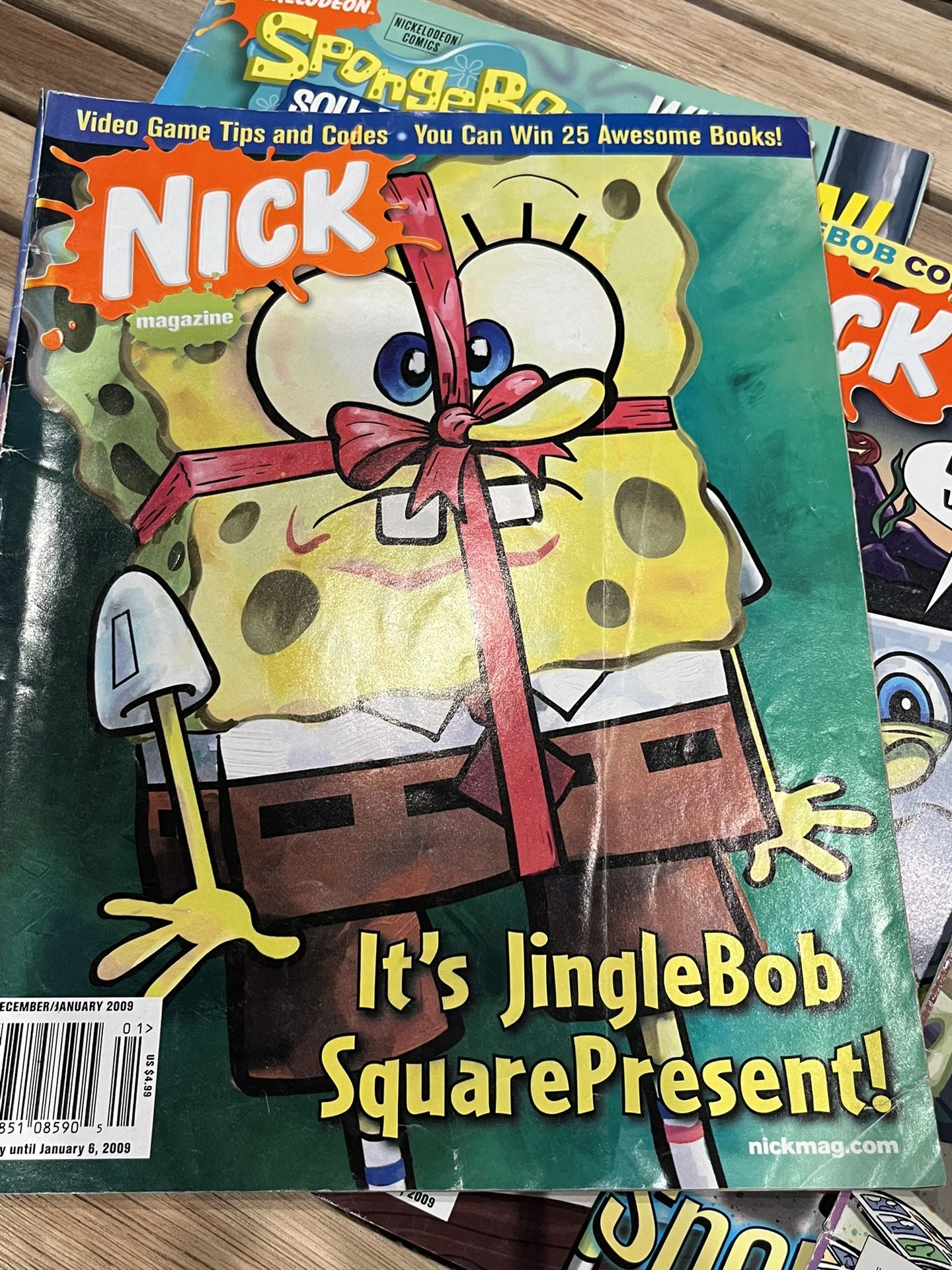 NICKELODEON MAGAZINE (DECEMBER/JANUARY 2009): IT'S JINGLEBOB SQUAREPRESENT!
