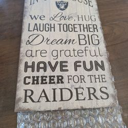 Raiders Hanging Plaque
