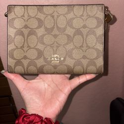 Coach Slim Crossbody In Signature Canvas 