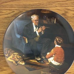 Norman Rockwell “The Tycoon” The Heritage Collection Edwin Knowles Plate