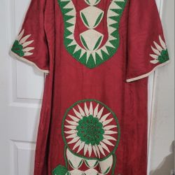 Red  Nigerian Dress Size 3X