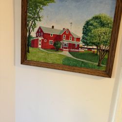 Beautiful Memories Of Home Large Painting 21” X 27”