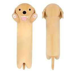Long Dog Plush Pillow, 24" Golden Retriever Stuffed Animals Pillow, Soft Long Dog Plushies Sleeping Pillow, Kawaii Long Dog Doll Toy For Kids 24in Gol