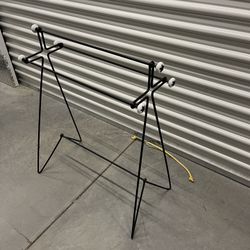 Decorative towel stand.  31” x 25 x 8”