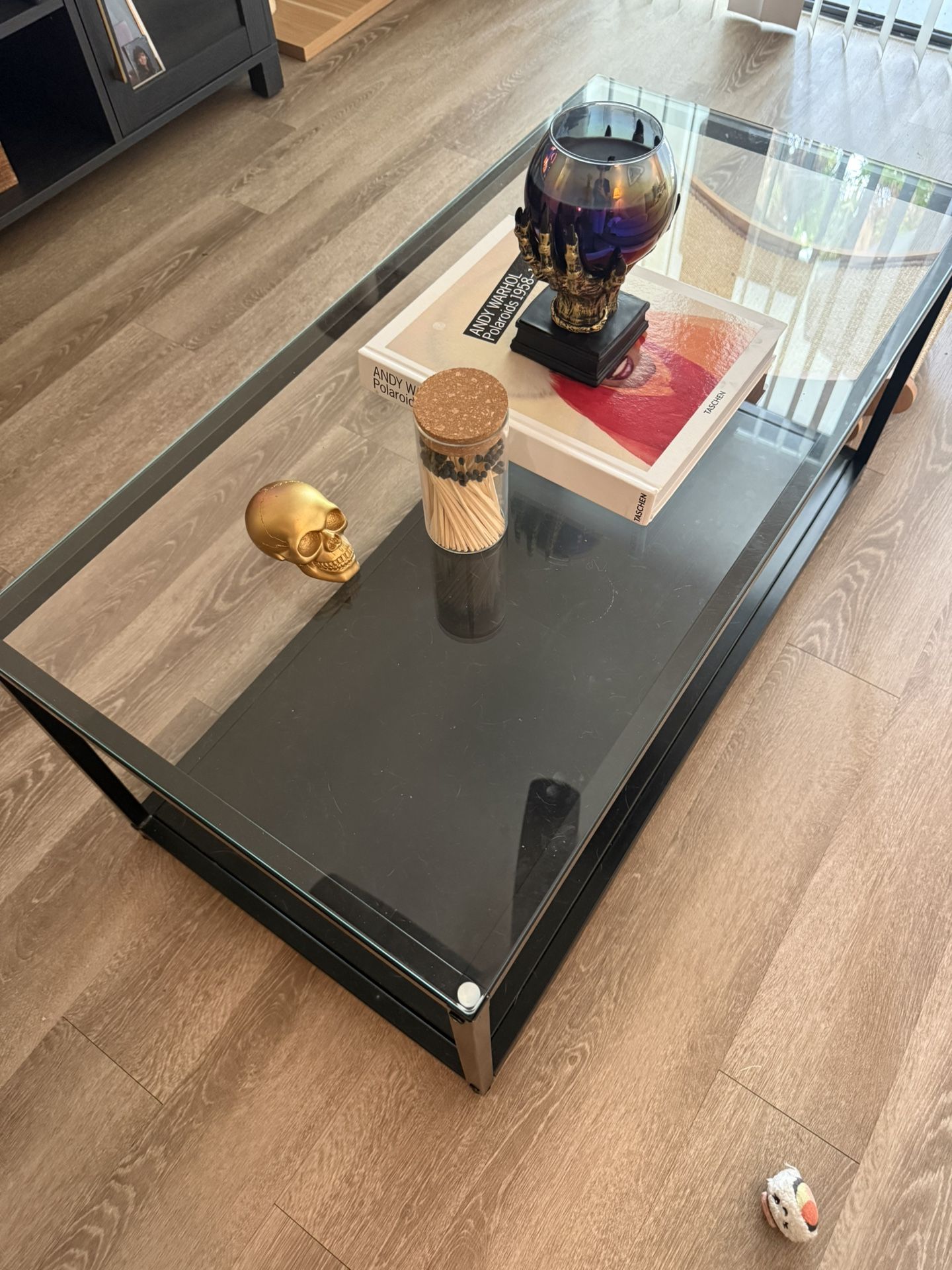 Glass Black Coffee Table 