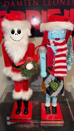 Jack skellington and Sally nutcrackers