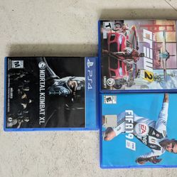 PS4 Games Crew 2 FIFA 19 Mortal Kombat Like New 