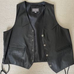 Men’s Vest Leather Xl