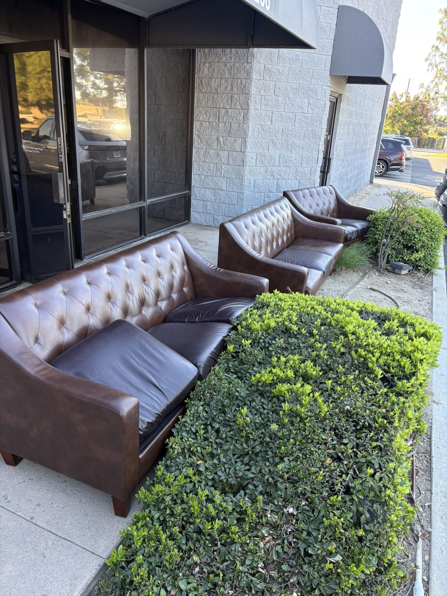 Free Leather Couches! Must Go Today