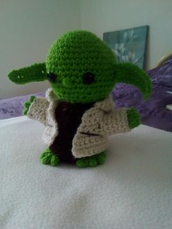 New-handmade crocheted Baby Yoda