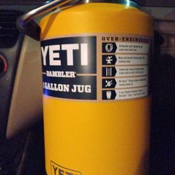 Yellow 1 Gallon Yeti Rambler Jug
