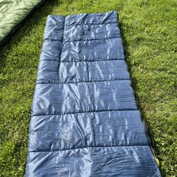 Sleeping Bag - Blue With Yellow Inside