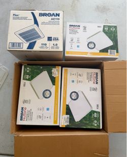 Four Broan Bathroom Fans - Brand by New In Box