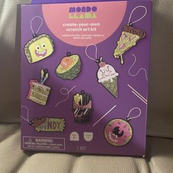 Mondo Llama Scratch Art Kit New Sealed Diy Fun Project Artistic Creative Fun