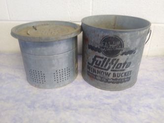 FRABILL'S MINNOW BUCKET GALVANIZE