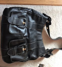 Woman’s Black Leather Handbag