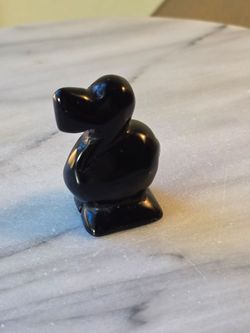 2.3" Approximately Black Obsidian Bird Quartz Crystal