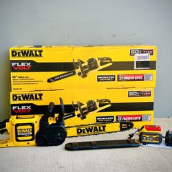 Brand new  Dewalt FLEXVOLT 60V MAX 16in. Brushless Cordless Battery Powered Chainsaw Kit with (1) FLEXVOLT 6Ah Battery & Charger