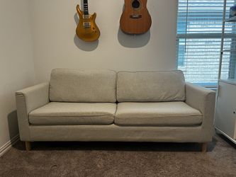 3 Seater Beige Sofa In Perfect Condition