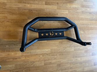 Tyger Auto TG Front Bumper Guard for 2007–2017 Toyota Tundra, textured black with light mount.