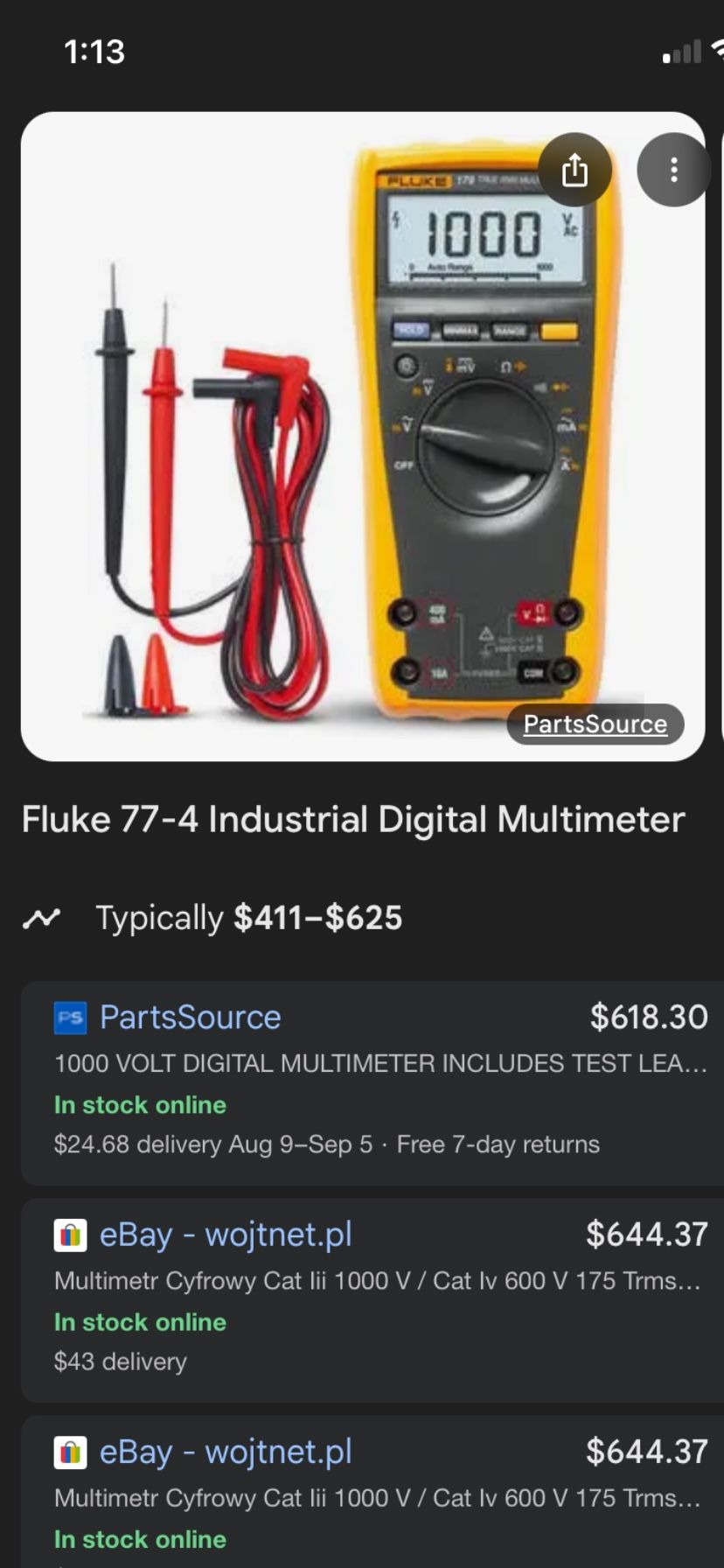 Fluke 77 Multimeter