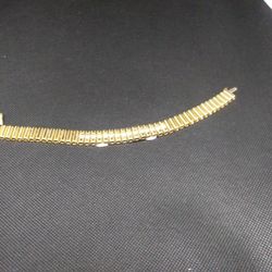 14K Rolex Style Men's  Bracelet set with 1 1.2 Ct Diamonds