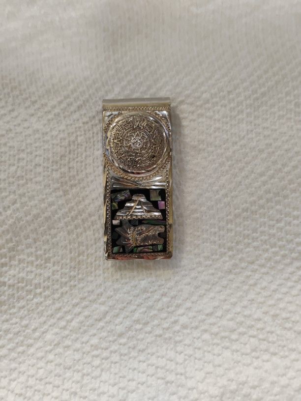 Sterling Silver Money Clip (Made In Mexico) 925 Stamp