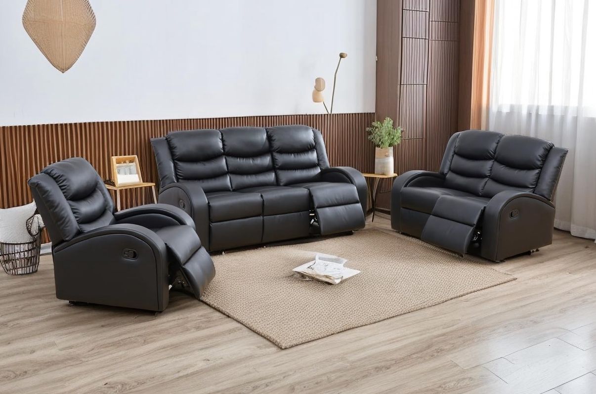 New  Reclining Couch 3-Pc Set — Sofa • Loveseat • Chair