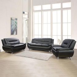Modern style couch set 3 pieces