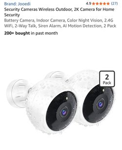 Smart Battery Camera. 2/pk