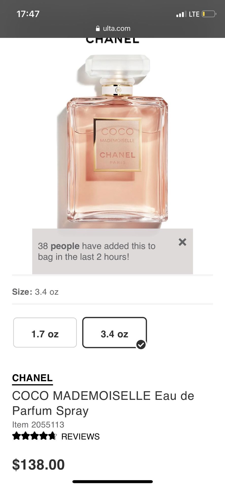 Coco Mademoiselle Chanel Perfume  