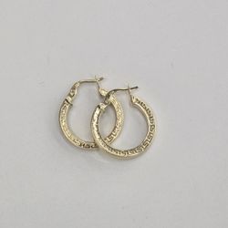 10kt Real Gold Hoop Earring