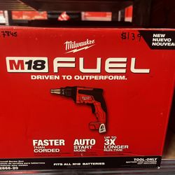 Milwaukee M18 FUEL 18V Lithium-Ion Brushless Cordless Drywall Screwdriver (Tool-Only)