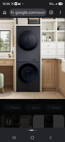 Samsung Bespoke Stacked Washer Dryer Unit