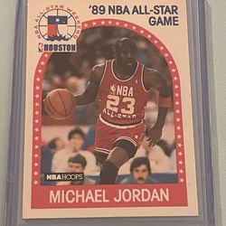 1989 NBA Hoops All Star Game Michael Jordan #21 Bulls MVP